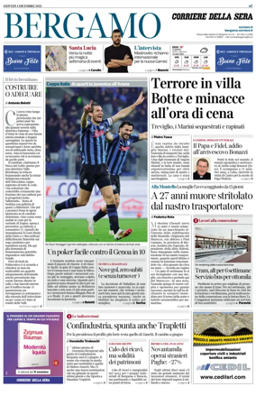 Cover of Corriere della Sera (Bergamo)