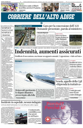 Cover of Corriere dell'Alto Adige