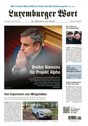 Cover of Luxemburger Wort