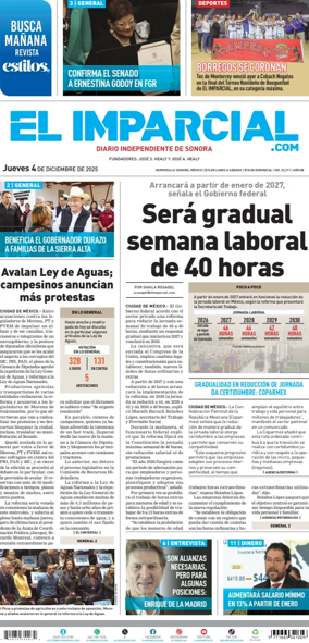 Cover of El Imparcial