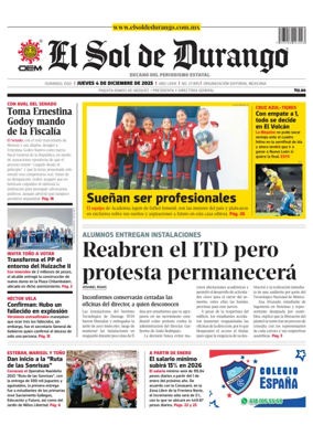 Cover of El Sol de Durango