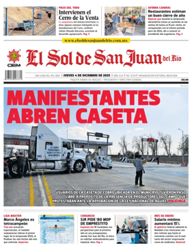 Cover of El Sol de San Juan del Río