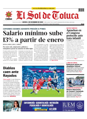 Cover of El Sol de Toluca