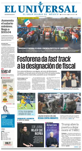 Cover of El Universal