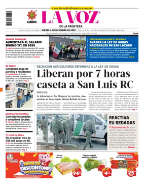 Cover of La Voz de la Frontera