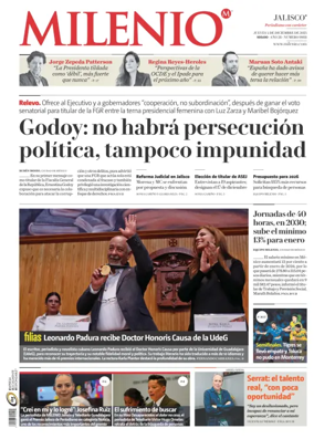 Cover of Milenio Jalisco