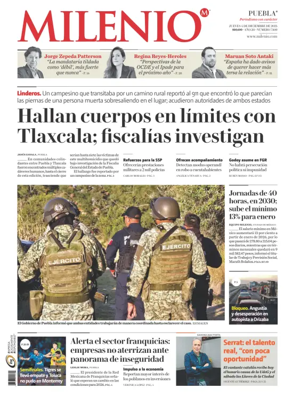 Cover of Milenio Puebla