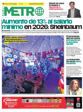 Cover of Publimetro Quintana Roo