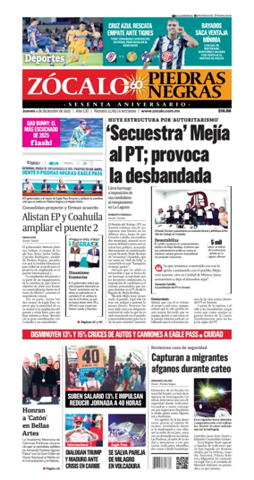 Cover of Zócalo Piedras Negras