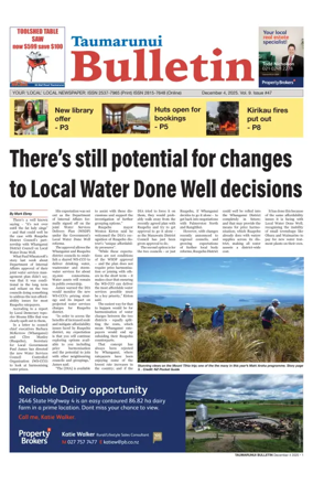 Cover of Taumarunui Bulletin