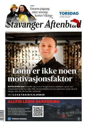 Cover of Stavanger Aftenblad
