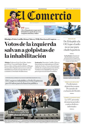 Cover of Diario El Comercio
