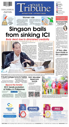 Cover of Daily Tribune (Philippines)