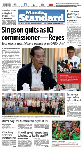 Cover of Manila Standard