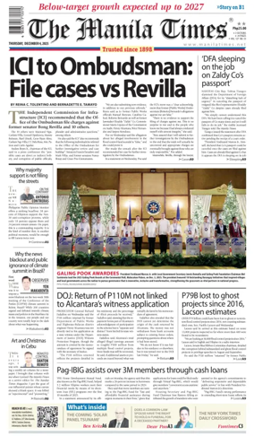 Cover of Manila Times