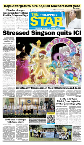 Cover of The Philippine Star