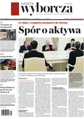 Cover of Gazeta Wyborcza