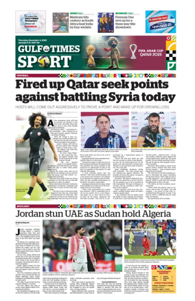 Cover of Gulf Times Sport