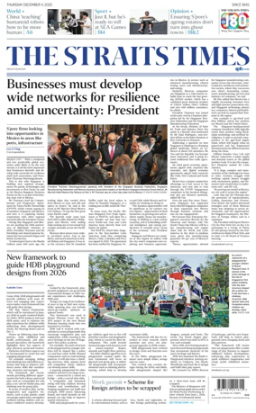 Cover of The Straits Times