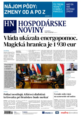 Cover of Hospodárske noviny