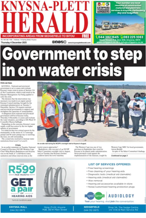 Cover of Knysna-Plett Herald