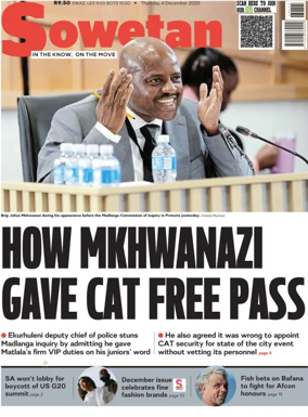 Cover of Sowetan
