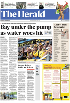 Cover of The Herald (South Africa)