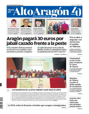 Cover of Diario del Alto Aragón