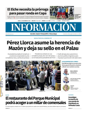 Cover of Diario Informacion (Elche y Vega Baja)