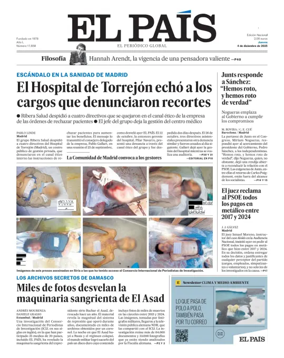 Cover of El País (Andalucía)
