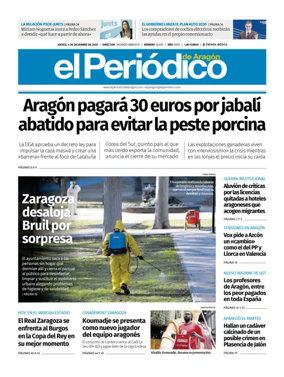 Cover of El Periódico Aragón