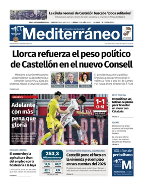 Cover of El Periódico Mediterráneo