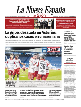 Cover of La Nueva España (Gijón)