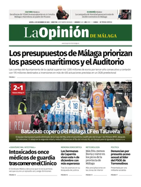 Cover of La Opinión de Málaga