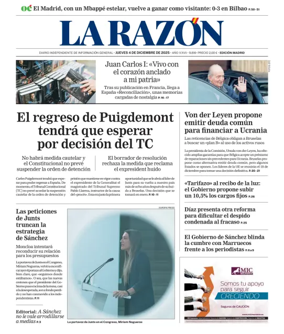 Cover of La Razon (Madrid)