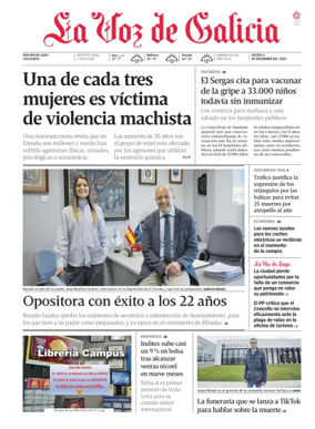 Cover of La Voz de Galicia (Lugo)