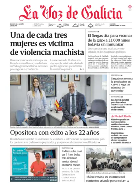 Cover of La Voz de Galicia (Viveiro)