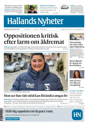 Cover of Hallands Nyheter