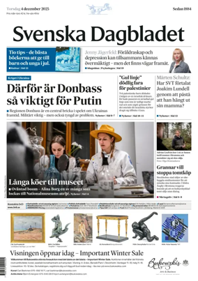 Cover of Svenska Dagbladet