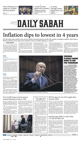 Cover of Daily Sabah (Turkey)