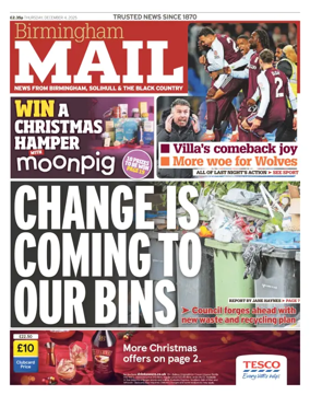 Cover of Birmingham Mail