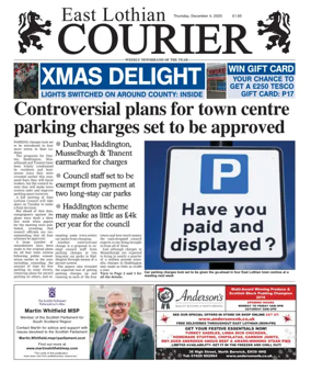 Cover of East Lothian Courier