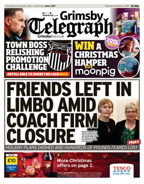 Cover of Grimsby Telegraph