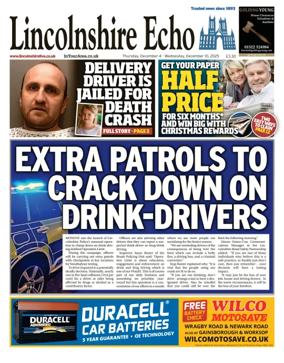 Cover of Lincolnshire Echo