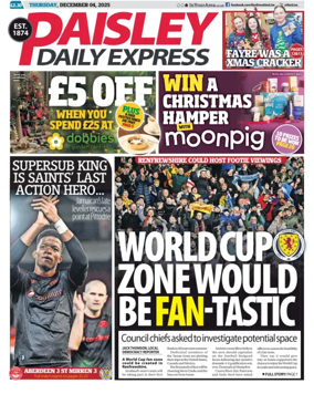 Cover of Paisley Daily Express