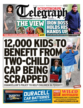 Cover of Scunthorpe Telegraph