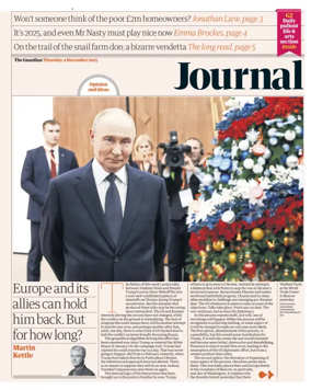 Cover of The Guardian e-paper Journal