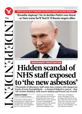 Cover of The Independent