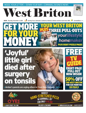 Cover of West Briton (Falmouth Penryn Helston The Lizard)