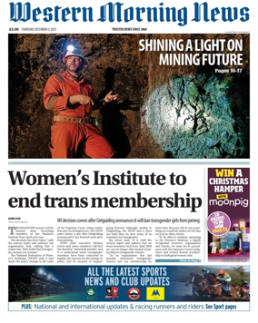 Cover of Western Morning News